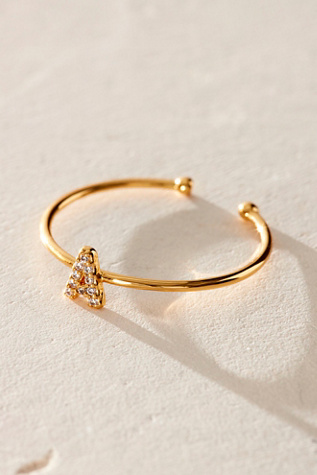 Brenda Grands Shiny Initial Ring