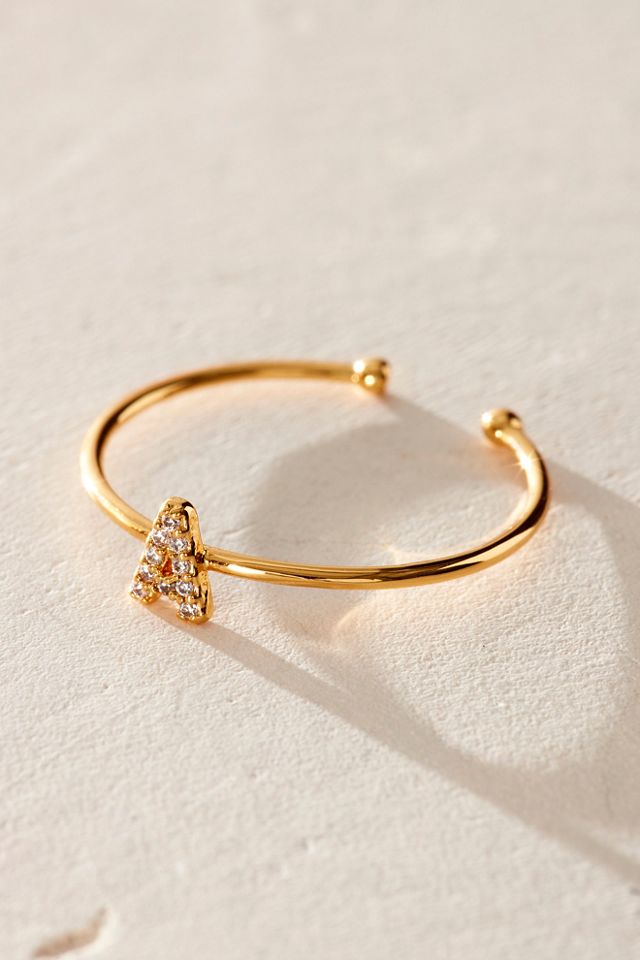 Brenda Grands Shiny Initial Ring #1