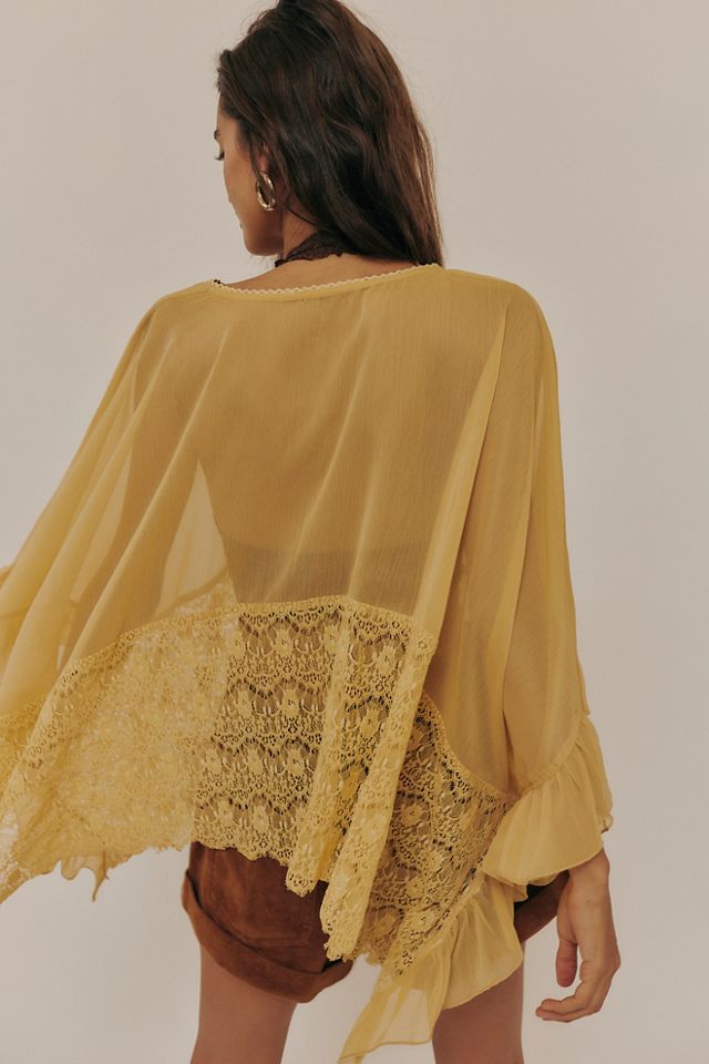 Free People ★ Dance With Me Sheer Poncho Dance With Me Sheer Poncho | Free People