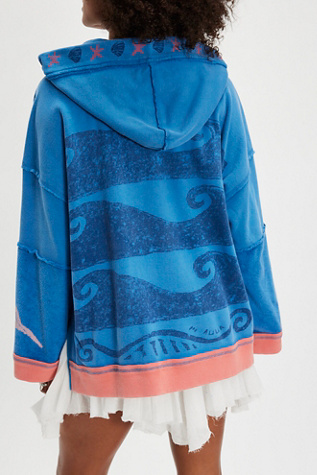 Cardigan Coquillage par We The Free en Combo Bleu, pour femme taille: S chez Free People