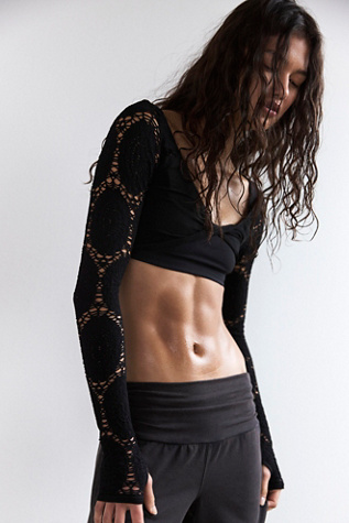 Say The Word Shrug Top by FP Movement at Free People, Black, XS/S