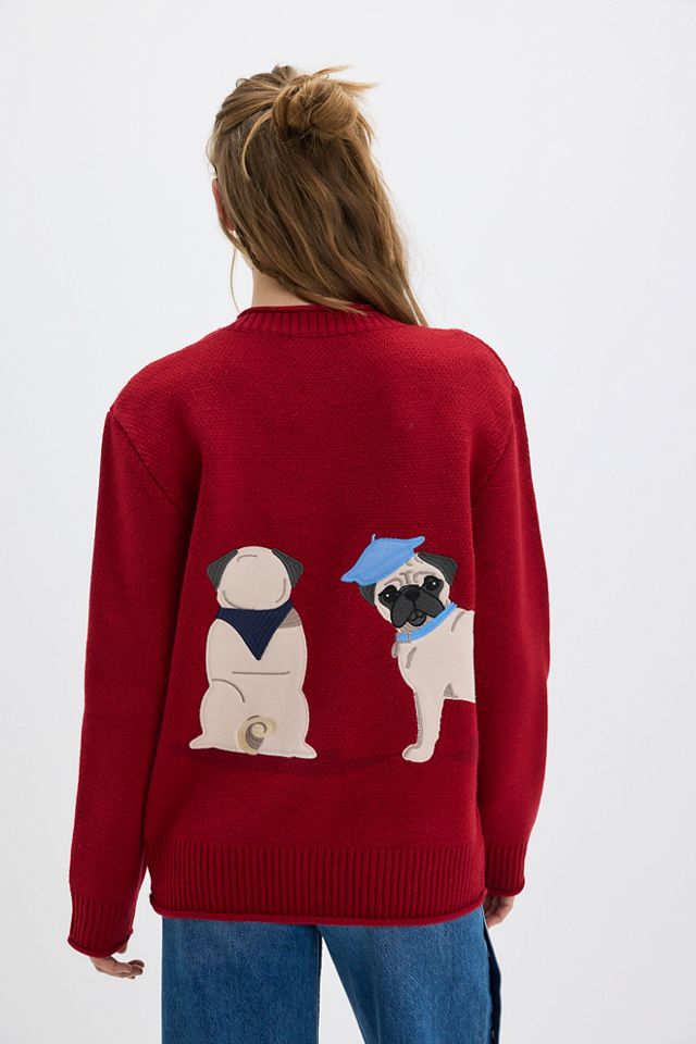 House of Sunny Puppy Love Crew Sweater #1