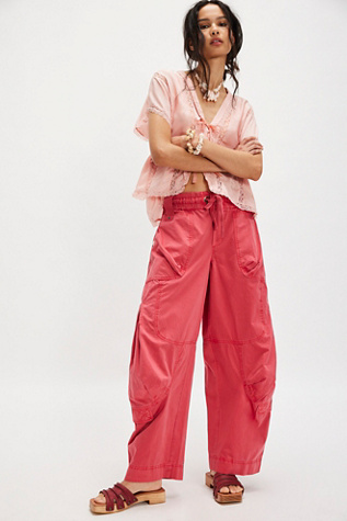 Onset Pants by Free People in Red, Size: M