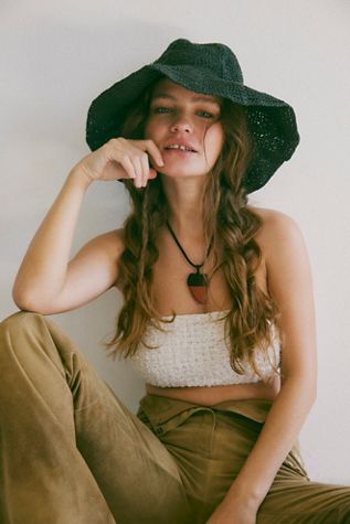 Cut-Out Daisy Straw Hat | Free People display picture 2