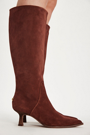 Yulia Wide Calf Kitten Heel by Circus NY by Sam Edelman at Free People in Brown, Size: US 7.5