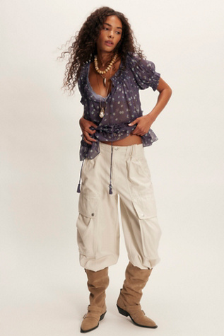 Pantalon Slouch Brentwood par Free People en Bain Minéral, pour femme taille: US 12