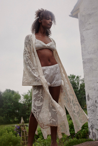 Flamingo Heights Duster by Jen's Pirate Booty at Free People in White, Size: S/P