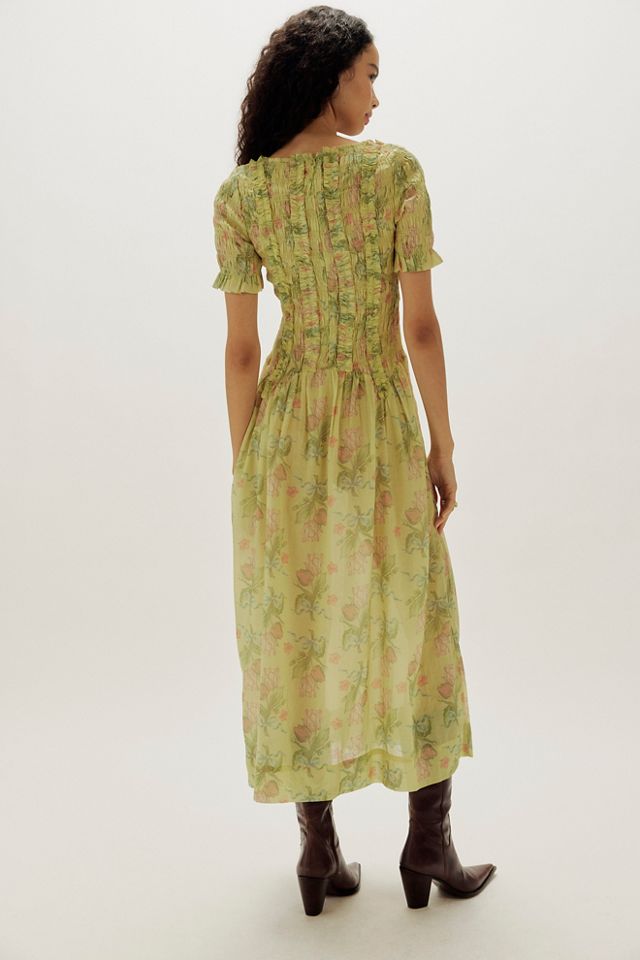 Damson Madder Raphaela Ruffle Midi Dress #1