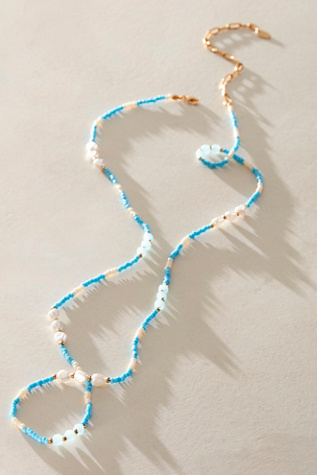 Chaîne de ventre Bella par Free People en Bleu Ciel, pour femme