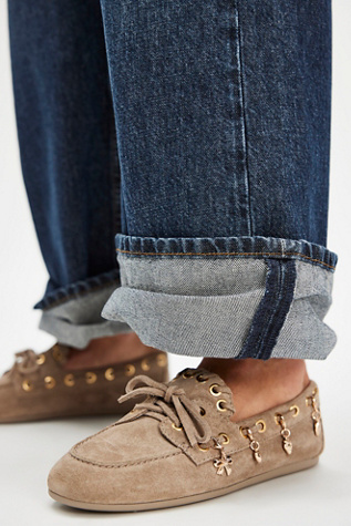 Treasure Chest Boat Shoes by Jeffrey Campbell at Free People in Tan, Size: US 7