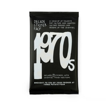 Three Potato Four Decade Sticker Pack at Free People in Black