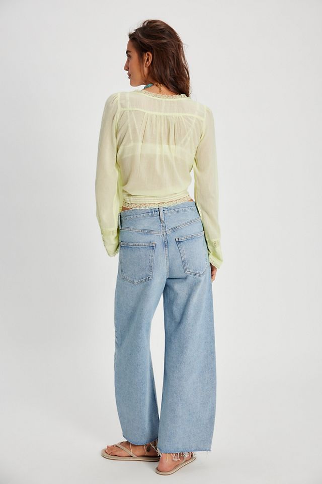 AGOLDE Low Curve Fray Jeans