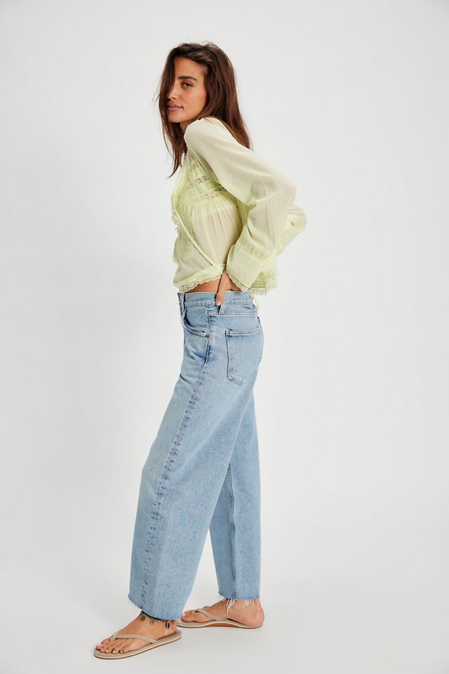 AGOLDE Low Curve Fray Jeans