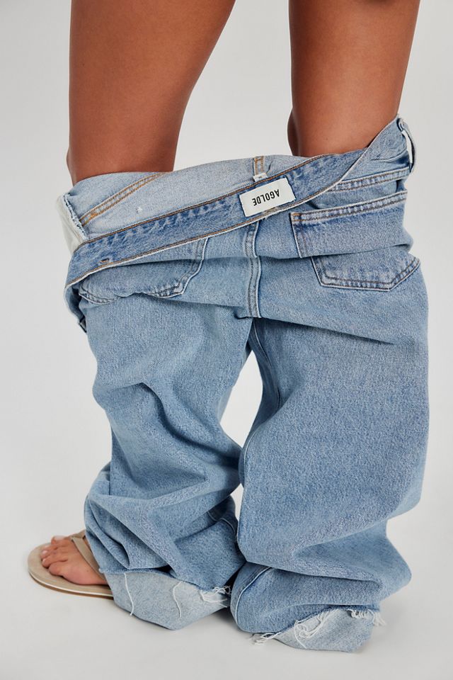 AGOLDE Low Curve Fray Jeans