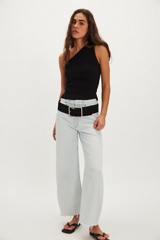 Jeans AGOLDE Low Curve Fray en Fleurir, pour femme taille: 27 chez Free People