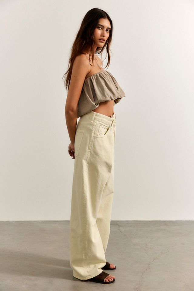 【AGOLDE VANA FOLD パンツ　カーキ新品25サイズ AGOLDE Vana Fold Jeans | Free People