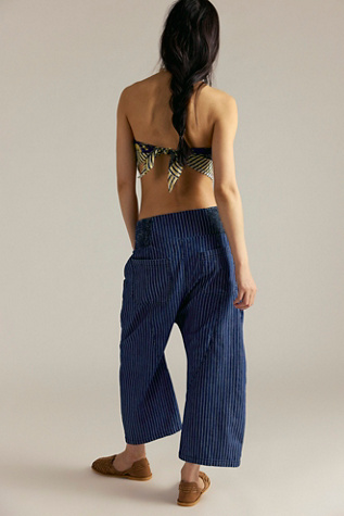 We The Free Lunan Crop Striped Harem Jeans