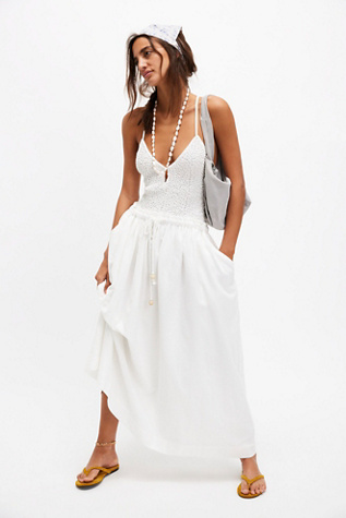 Seaside Solid Co-Ord at Free People in Marshmallow, Size: Medium