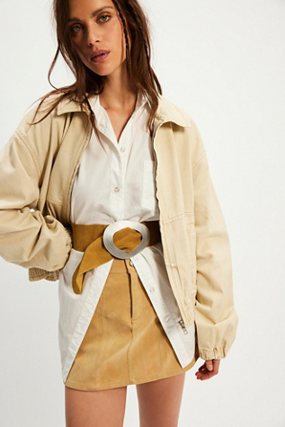 Freya Waist Belt by Free People in Yellow, Size: S-M/P-M
