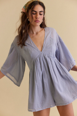 Dalia Romper by free-est at Free People in Blue, Size: M