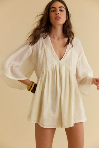 Dalia Romper by free-est at Free People in Yellow, Size: XS