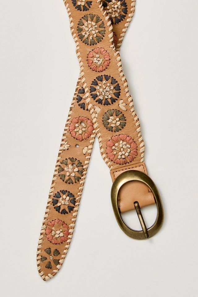 Indigo Dreaming Raffia Belt #1