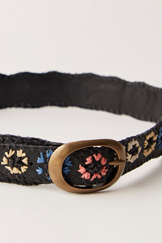 Женский ремень FP Collection Indigo Dreaming Raffia Belt, цвет: Coastal — фото 3