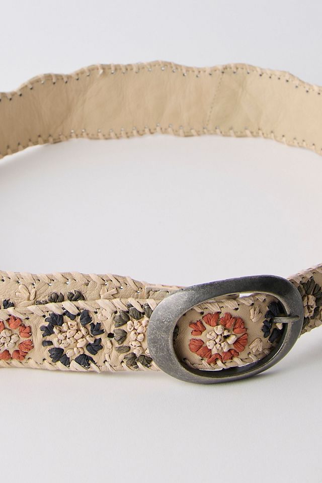 Ceinture en raphia Indigo Dreaming #1