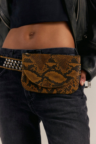 Animal Instinct Pocket Belt by Free People, Size: S-M/P-M
