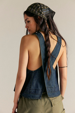 Débardeur en Denim Crossroads We The Free en Crush Vintage, pour femme taille: L chez Free People