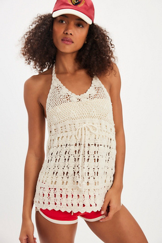 Bayside Crochet Tunic by Free People in White, Size: XS