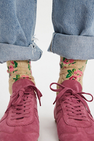 Magnolia Pearl Floral Lil Dipper Socks at Free People in Lusoria
