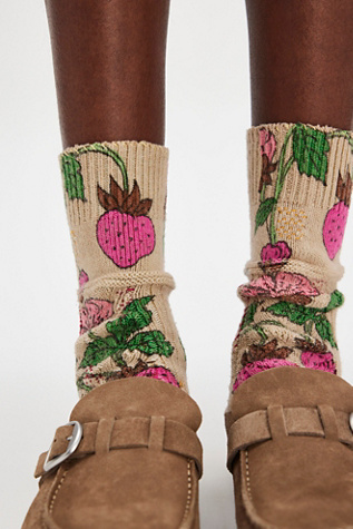 Chaussettes Magnolia Pearl Lil Dipper en Jardin De Fruits, pour femme chez Free People