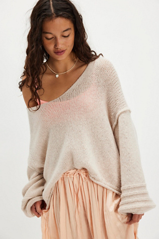 Marina Sweater by Free People in Tan, Size: XL