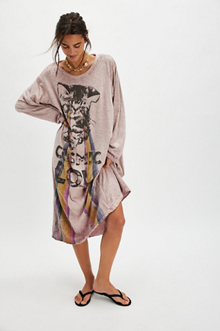 Magnolia Pearl Cosmic Love Maxi Tee At Free People In Purple