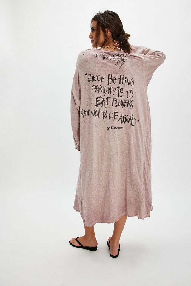 Tee-shirt maxi Cosmic Love Magnolia Pearl #1