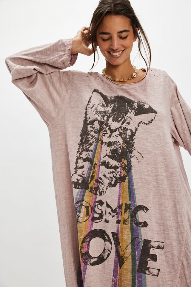 Tee-shirt maxi Cosmic Love Magnolia Pearl #2