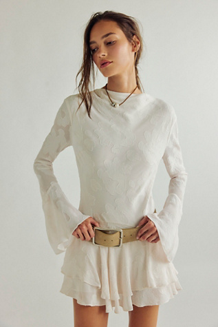 Shona Joy Bowery Long Sleeve Ruffle Mini Dress