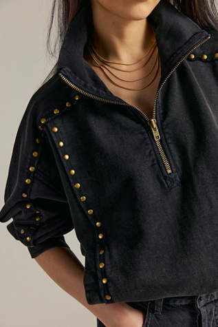We The Free Star-Studded Pullover at Free People in Black, Size: S