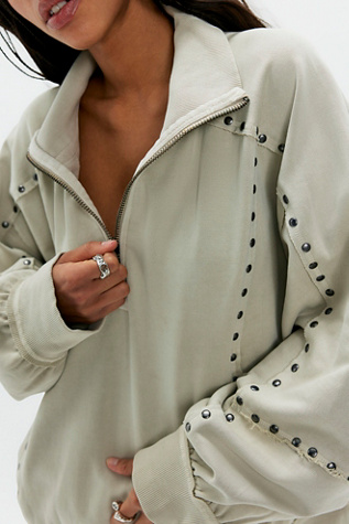 We The Free Star-Studded Pullover at Free People in White, Size: XL