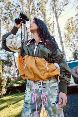 Happy Camper Colorblock Pullover Jacket by FP Movement at Free People, Marigold Combo, L
