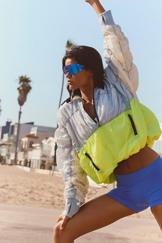 Happy Camper Pullover Cb Jacket by FP Movement at Free People, Highlighter Combo, XS