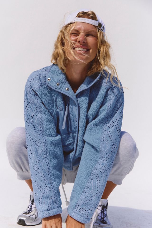 Hit The Slopes Eyelet Fleece Jacket #3