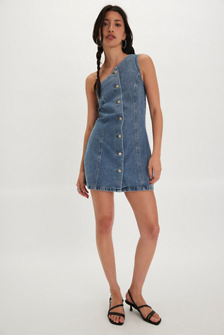 Robe en denim mini Elliatt Adalynn en Blue, pour femme chez Free People