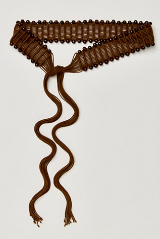 Gold Coast Wrap Belt at Free People in Coconut Shell