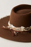 Lace Wool Round Top Hat