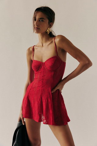 Norma Kamali Underwire Pickleball Dress at Free People in Red, Size: M