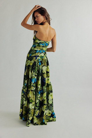 Shona Joy Weyes Strapless Tiered Maxi Dress