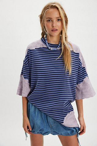 Tunique Sherbert We The Free en Navy Combo, pour femme chez Free People