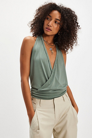 Liza Top by Free People in Green, Size: XL